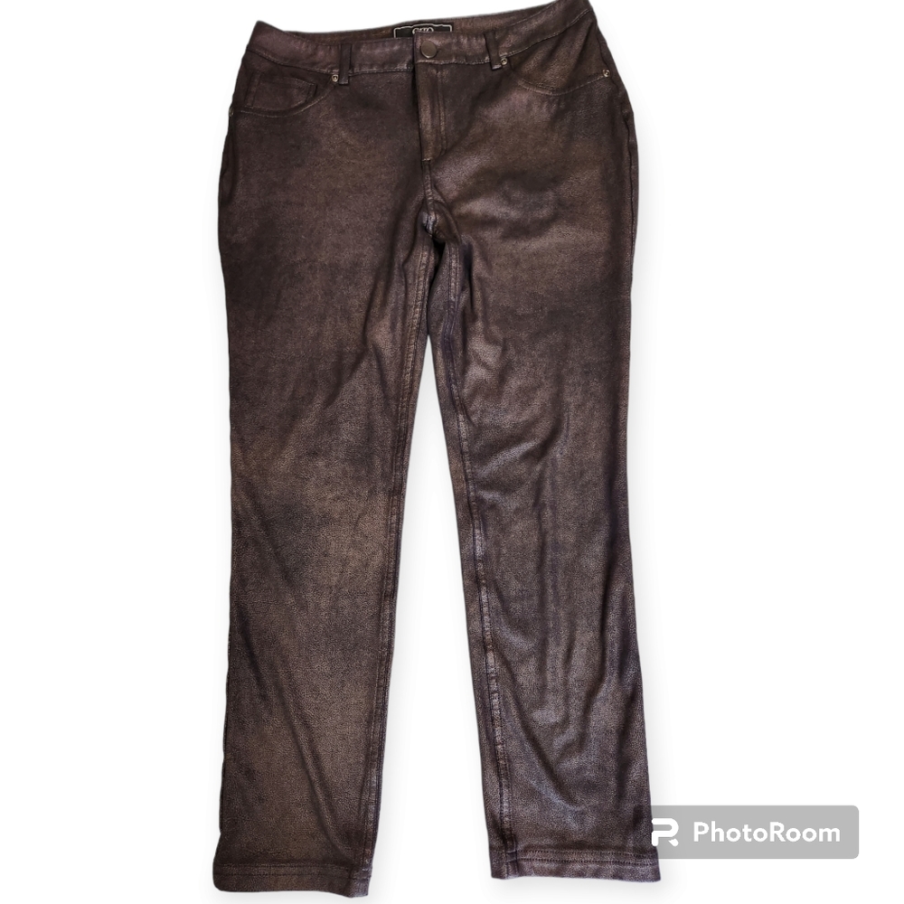 Cato Bronze/Copper Cropped pants size 10